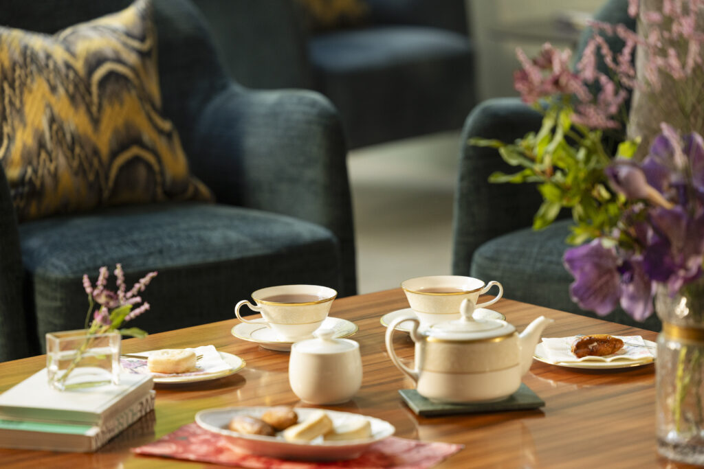 Hoshinoya Nara Prison of afternoon tea set up