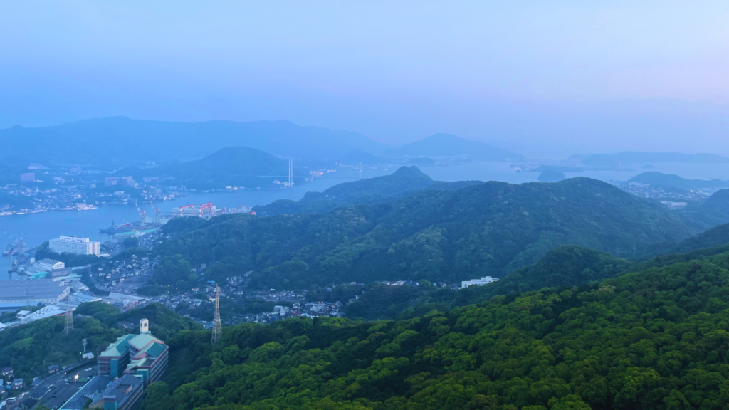 Flip Japan photo of the view from Mount Inasa observatory in Nagasaki