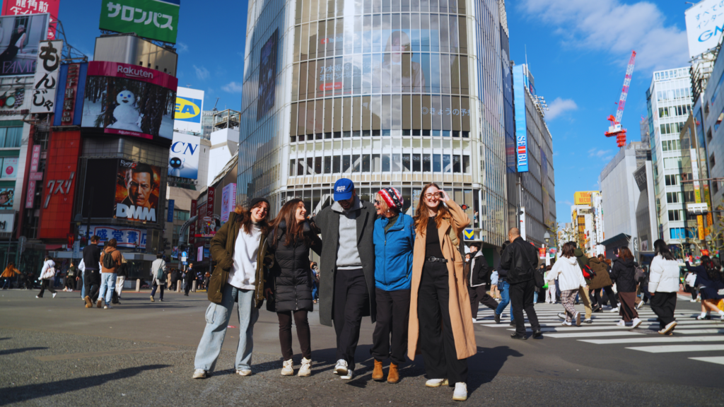 Flip Japan photo of a group of people exploring Shibuya on a 7-day Japan trip