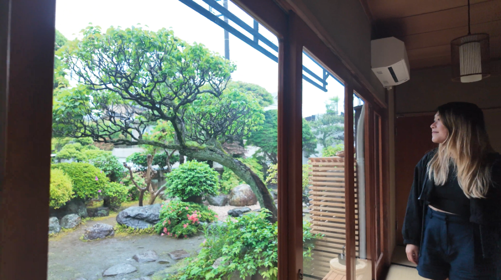 A garden view sometimes comes with the experience