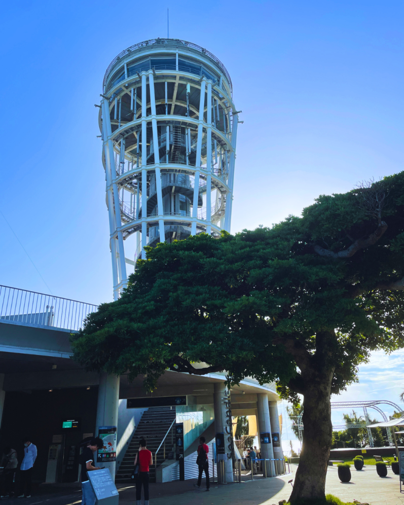 Flip Japan photo of the tower and viewpoint at the top of Enoshima